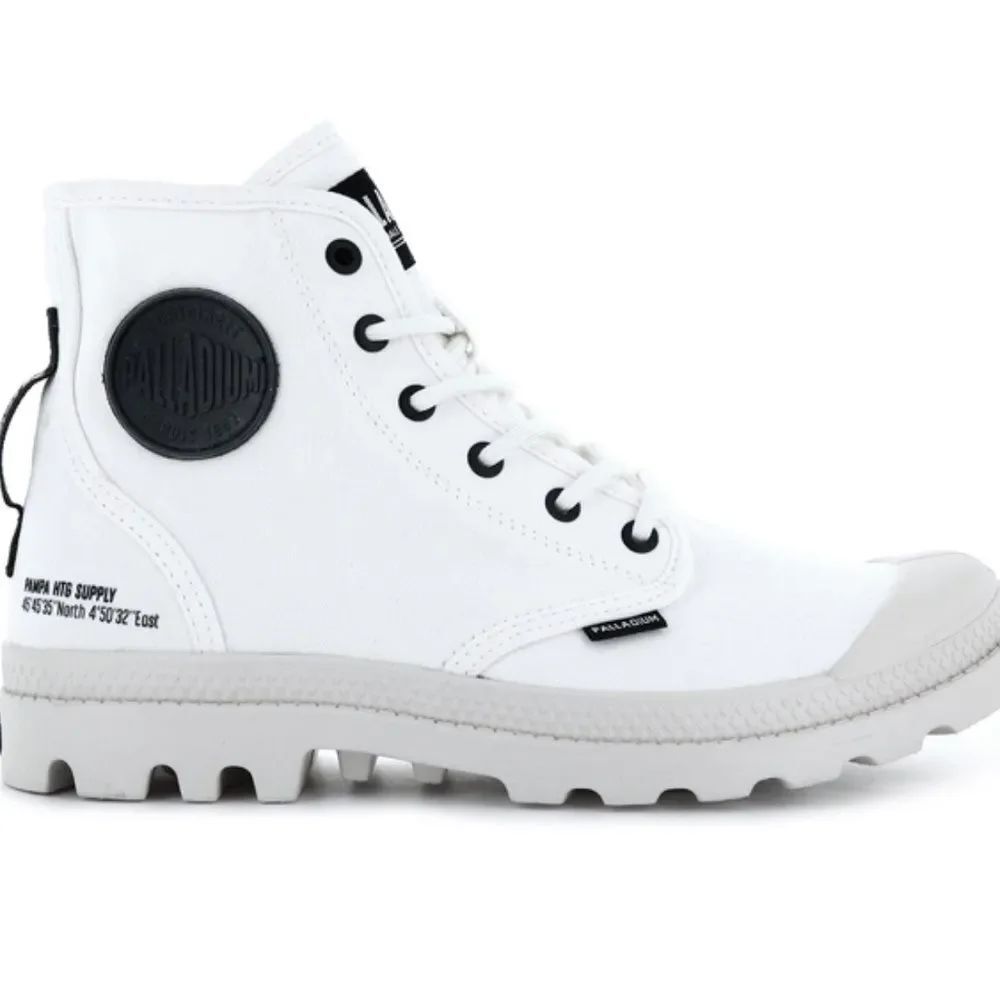 NEW Palladium Unisex Star White Pampa Hi Htg Supply Boots Size M10 W11.5